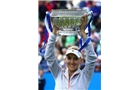 EASTBOURNE, ENGLAND - JUNE 22:  Elena Vesnina of Russia poses with the trophy after defeating Jamie Hampton of the USA in the women's singles final match during the day eight of the AEGON International tennis tournament at Devonshire Park on June 22, 2013 in Eastbourne, England.  (Photo by Jan Kruger/Getty Images)
